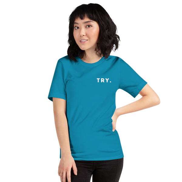 Unisex "Try." Bluewater Mission t-shirt